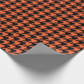 Papier Cadeau Vérification de la base de fonds noir orange (Coin)