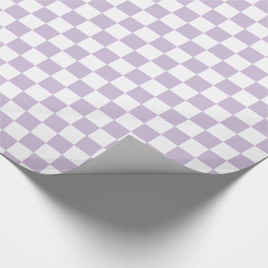Papier Cadeau Vérification de la couleur violette rétro (Coin)