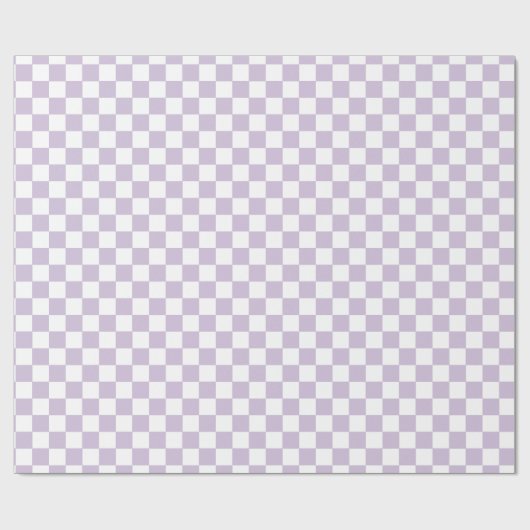 Papier Cadeau Vérification de la couleur violette rétro (Plat)