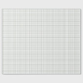 Papier Cadeau Vérification du volet de fenêtre vert olive (Plat)