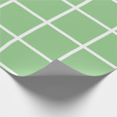 Papier Cadeau Vérification verte et blanche (Coin)