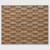 Papier Cadeau Véritable panier d'osier horizontal (Plat)