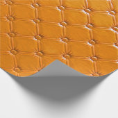 Papier Cadeau Véritable rembourrage en cuir marron. (Coin)