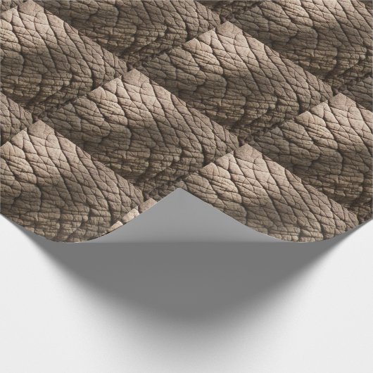 Papier Cadeau Véritable Texture De Peau D'Éléphant, Rincée. (Coin)