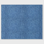Papier Cadeau Véritable tissu bleu d'arrière - plan de motif de (Plat)