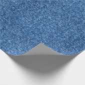 Papier Cadeau Véritable tissu bleu d'arrière - plan de motif de (Coin)