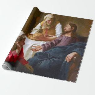 Papier Cadeau Vermeer - Christ dans la Maison de Martha et Marie