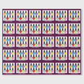 Papier Cadeau Vernis à ongles (Plat)