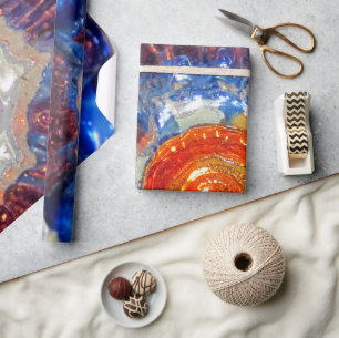 Papier Cadeau Verre d'Art Cosmos - Van Gogh Orange Sun