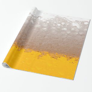 Papier Cadeau Verre de bière avec la tête