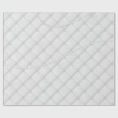 Papier Cadeau Verre de luxe en argent gris pâle blanc (Plat)