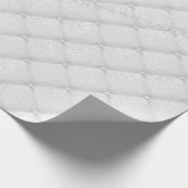 Papier Cadeau Verre de luxe en argent gris pâle blanc (Coin)