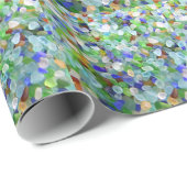 Papier Cadeau Verre de mer (Coin rond)