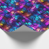 Papier Cadeau Verre de rideau de néon radiant (Coin)