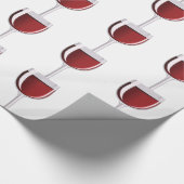 Papier Cadeau Verre de vin (Coin)