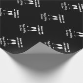 Papier Cadeau Verre de vin applaudisse élégant 40e anniversaire (Coin)