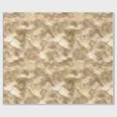 Papier Cadeau Verre d'or au champagne assez élégant (Plat)