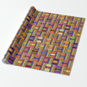 Papier Cadeau Verre Kente multicolore