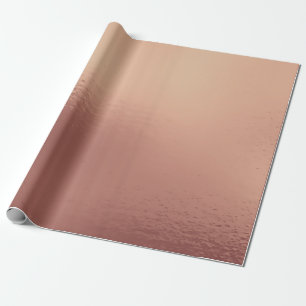 Papier Cadeau Verre rose or verre minimaliste cuivre peau blush