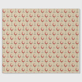 Papier Cadeau Verre rouge moderne Motif Cadeau (Plat)