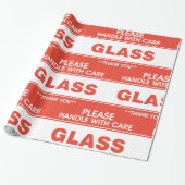 Papier Cadeau Verre S'Il Vous Plaît Manipuler Avec Soin (Déroulé)