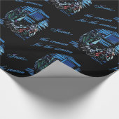 Papier Cadeau Verre souillé de nativité (Coin)