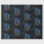 Papier Cadeau Verre souillé de nativité (Plat)