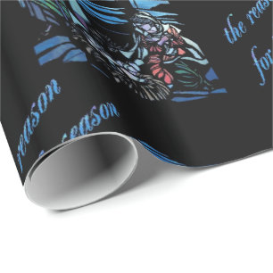 Papier Cadeau Verre souillé de nativité