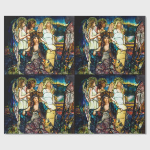 Papier Cadeau Verre souillé de nouveau d'art