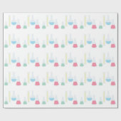 Papier Cadeau Verrerie de chimie (Plat)