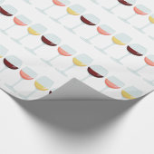 Papier Cadeau Verres de vin (Coin)