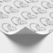 Papier Cadeau Verrouillage du coeur et clé (Coin)