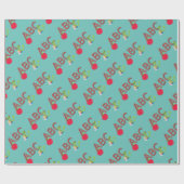 Papier Cadeau Vers de livre ABC (Plat)