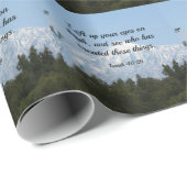 Papier Cadeau verset biblique, Ésaïe 40:26 (Coin rond)