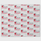 Papier Cadeau Verset Ferme De Noël À Birch (Plat)