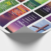 Papier Cadeau Versets bibliques chrétiennes modernes (Coin)