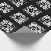 Papier Cadeau Versez le café ! blanc (Coin)