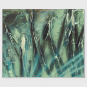 Papier Cadeau Vert à gris foncé (Plat)