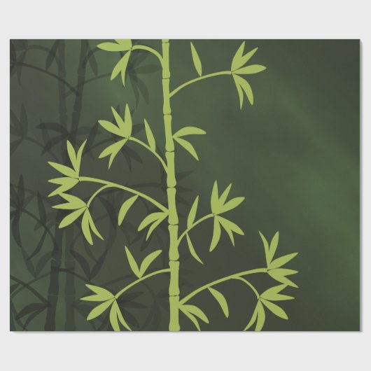 Papier Cadeau Vert bambou (Plat)