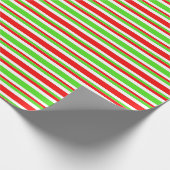 Papier Cadeau Vert, blanc, rouge, couleur de Noël inspiré (Coin)