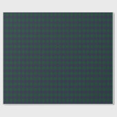 Papier cadeau vert bleu argyle (Plat)