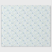 Papier Cadeau Vert bleu sous les bulles d'aquarelle de la mer (Plat)