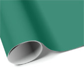 Papier Cadeau Vert bouteille (uni) (Coin rond)