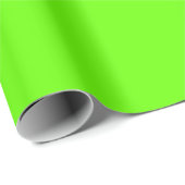 Papier Cadeau Vert brillant (couleur pleine) (Coin rond)