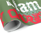 Papier Cadeau Vert changeant nommé de Camo d'enveloppe de cadeau (Coin rond)