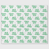 Papier Cadeau Vert Cheers Y'all Wrapper Papier (Plat)