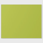 Papier Cadeau Vert citron vert clair de couleur solide (Plat)