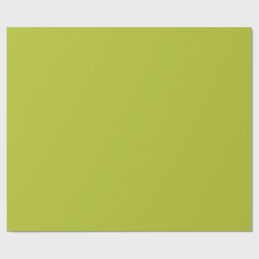 Papier Cadeau Vert citron vert clair de couleur solide (Plat)