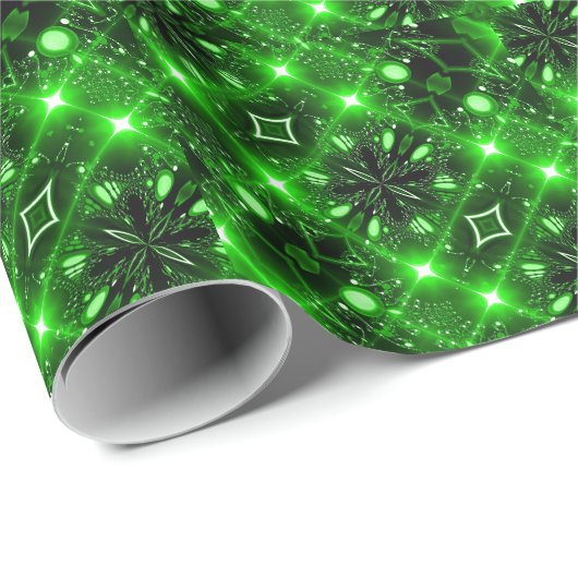 Papier Cadeau Vert clair (Coin rond)