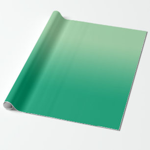 Papier Cadeau Vert clair minimal au dégradé vert foncé
